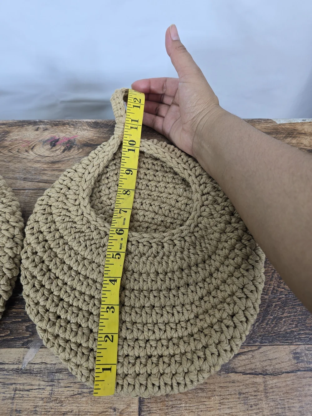 Handmade Crocheted Holders Tan